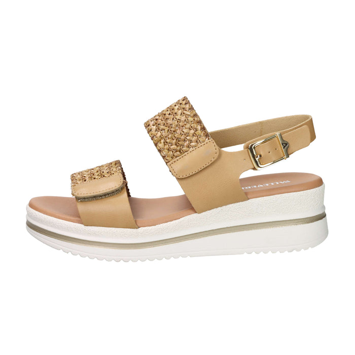 Valleverde Femme Sandale compensée VG2105 Chameau