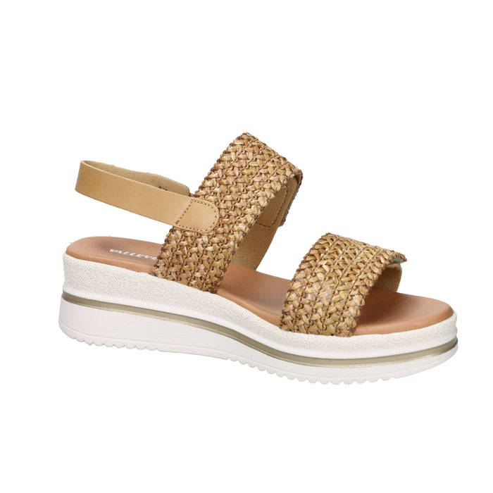 Valleverde Femme Sandale compensée VG2105 Chameau