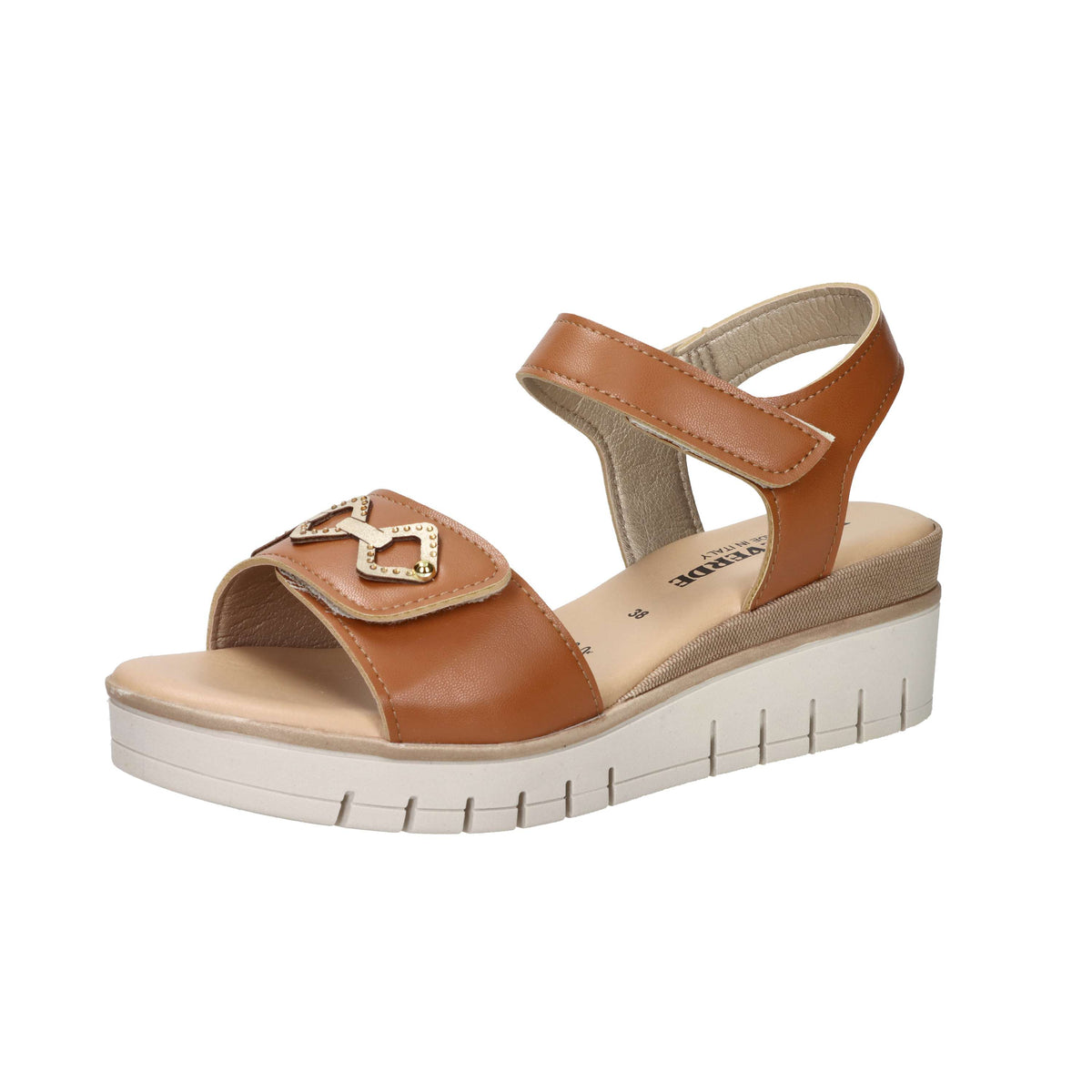 Valleverde Women Wedge Sandal 55590 Leather