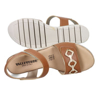 Valleverde Women Wedge Sandal 55590 Leather
