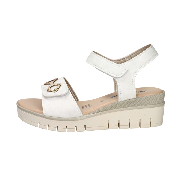 Valleverde Femme Sandale compensée 55590 Ivoire