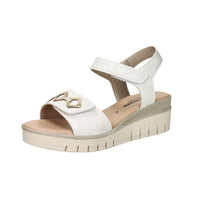 Valleverde Women Wedge Sandal 55590 Ivory