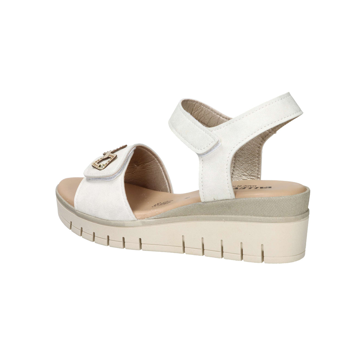 Valleverde Women Wedge Sandal 55590 Ivory