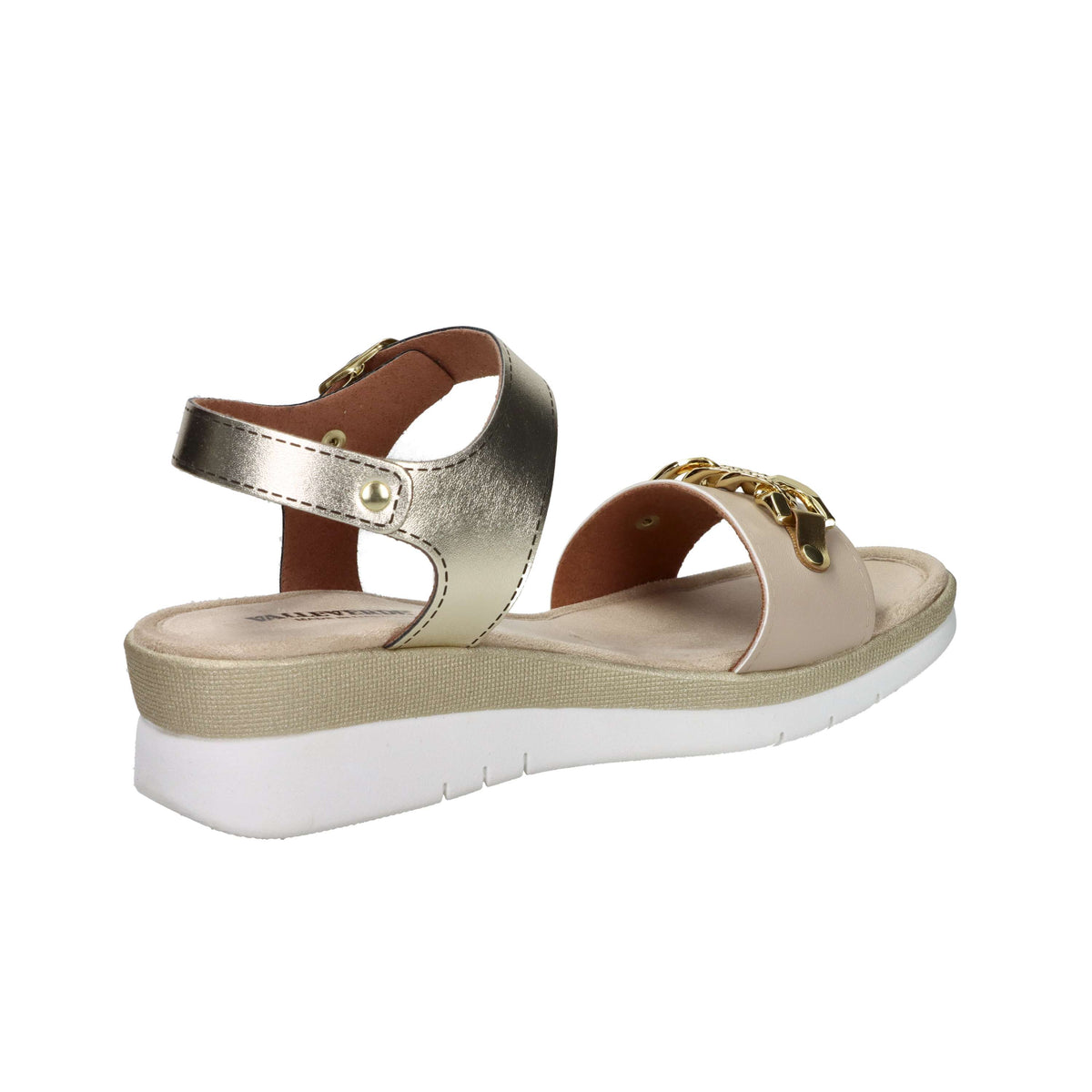 Valleverde Donna Sandalo con zeppa 52103 Beige