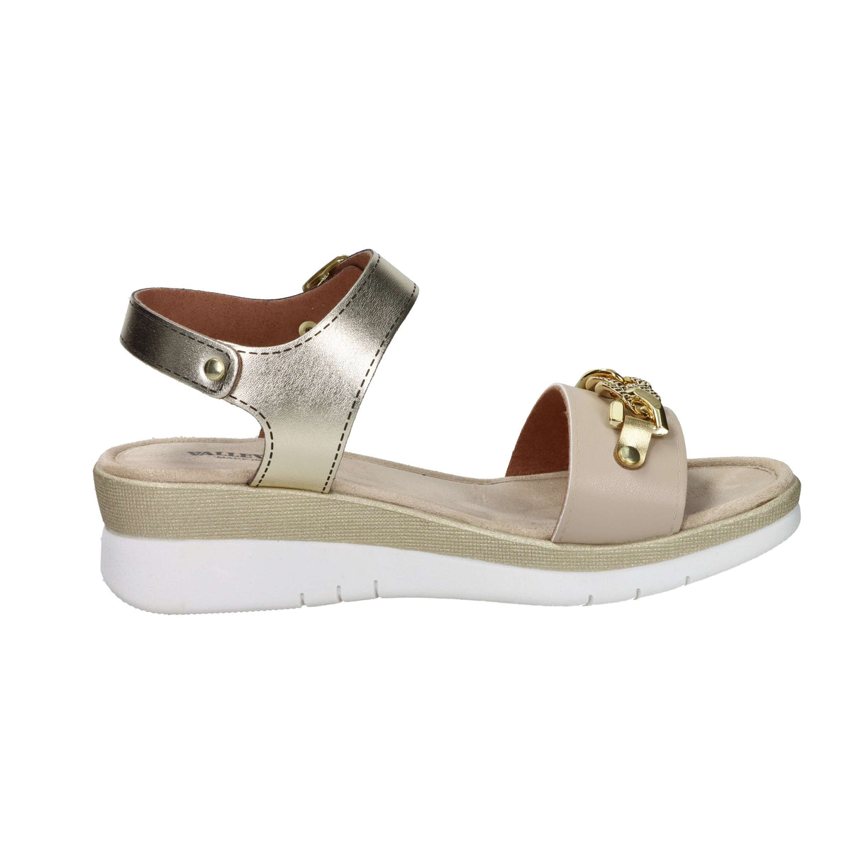 Valleverde Donna Sandalo con zeppa 52103 Beige