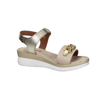 Valleverde Donna Sandalo con zeppa 52103 Beige
