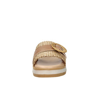 Valleverde Donna Ciabatta con zeppa 39150 Beige/Cuoio