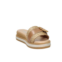 Valleverde Donna Ciabatta con zeppa 39150 Beige/Cuoio