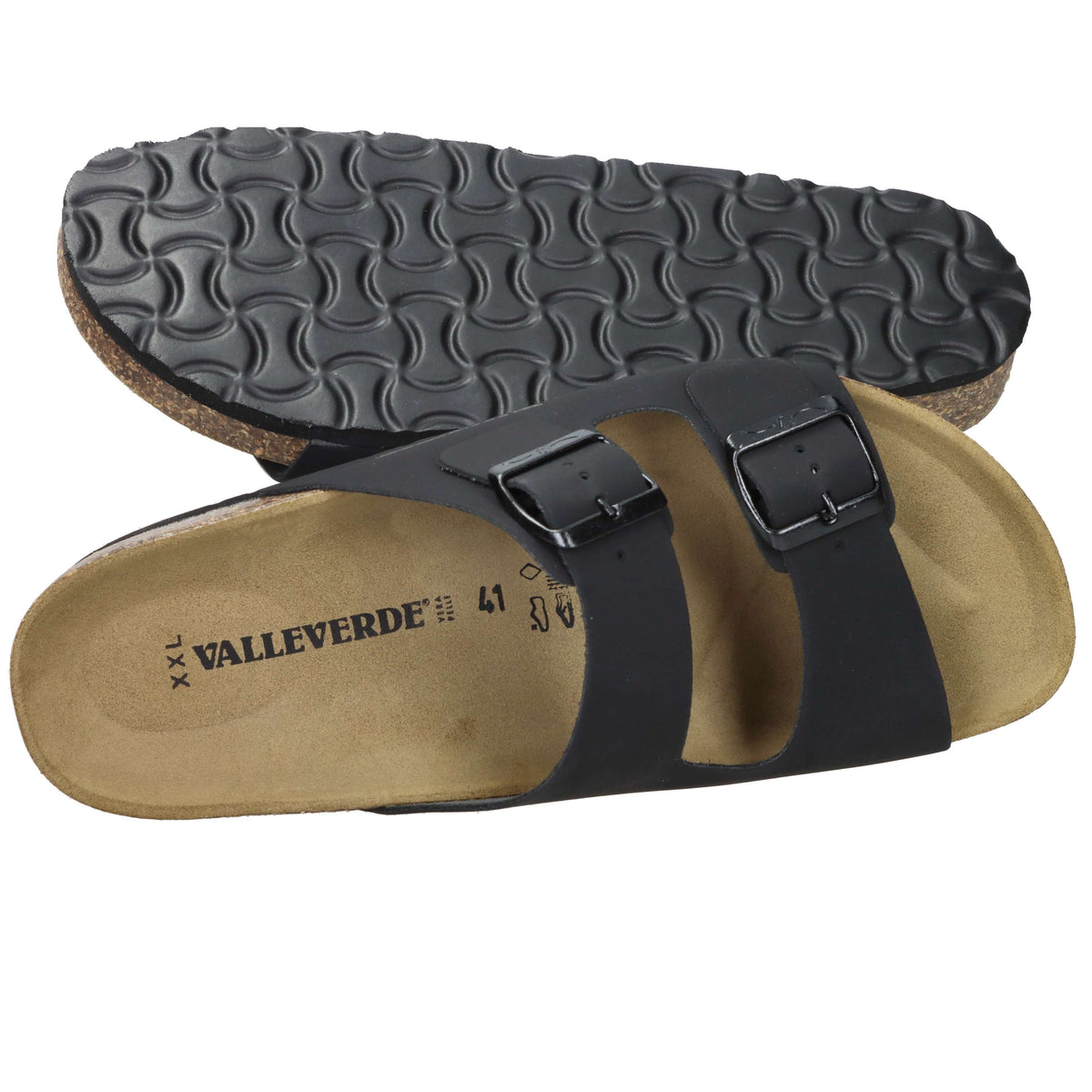 Valleverde Herren Pantoffel VG9900 Schwarz