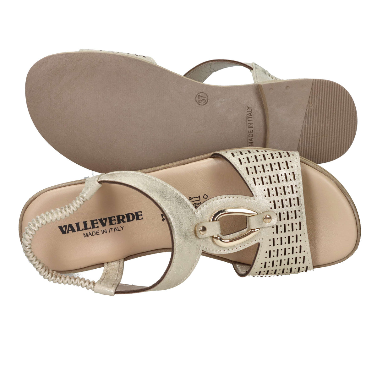 Valleverde Donna Sandalo basso 55408 Platino