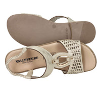 Valleverde Donna Sandalo basso 55408 Platino