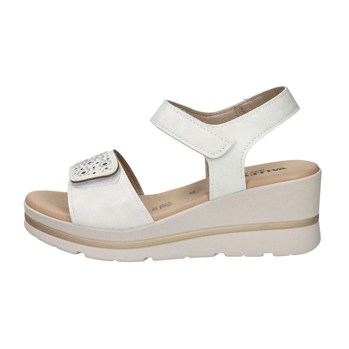Valleverde Femme Sandale compensée 55582 Ivoire