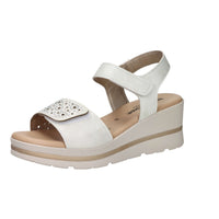 Valleverde Donna Sandalo con zeppa 55582 Avorio