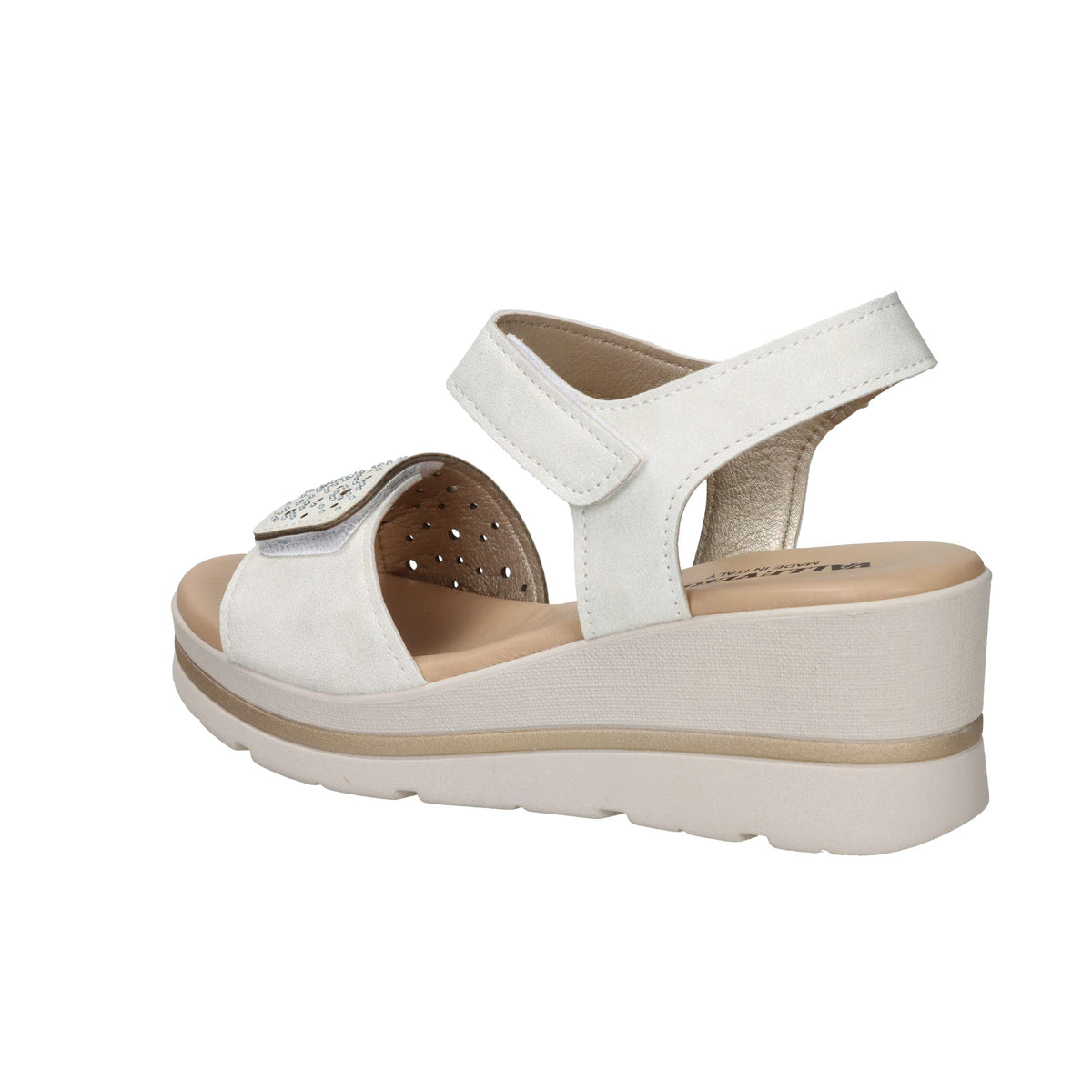 Valleverde Donna Sandalo con zeppa 55582 Avorio