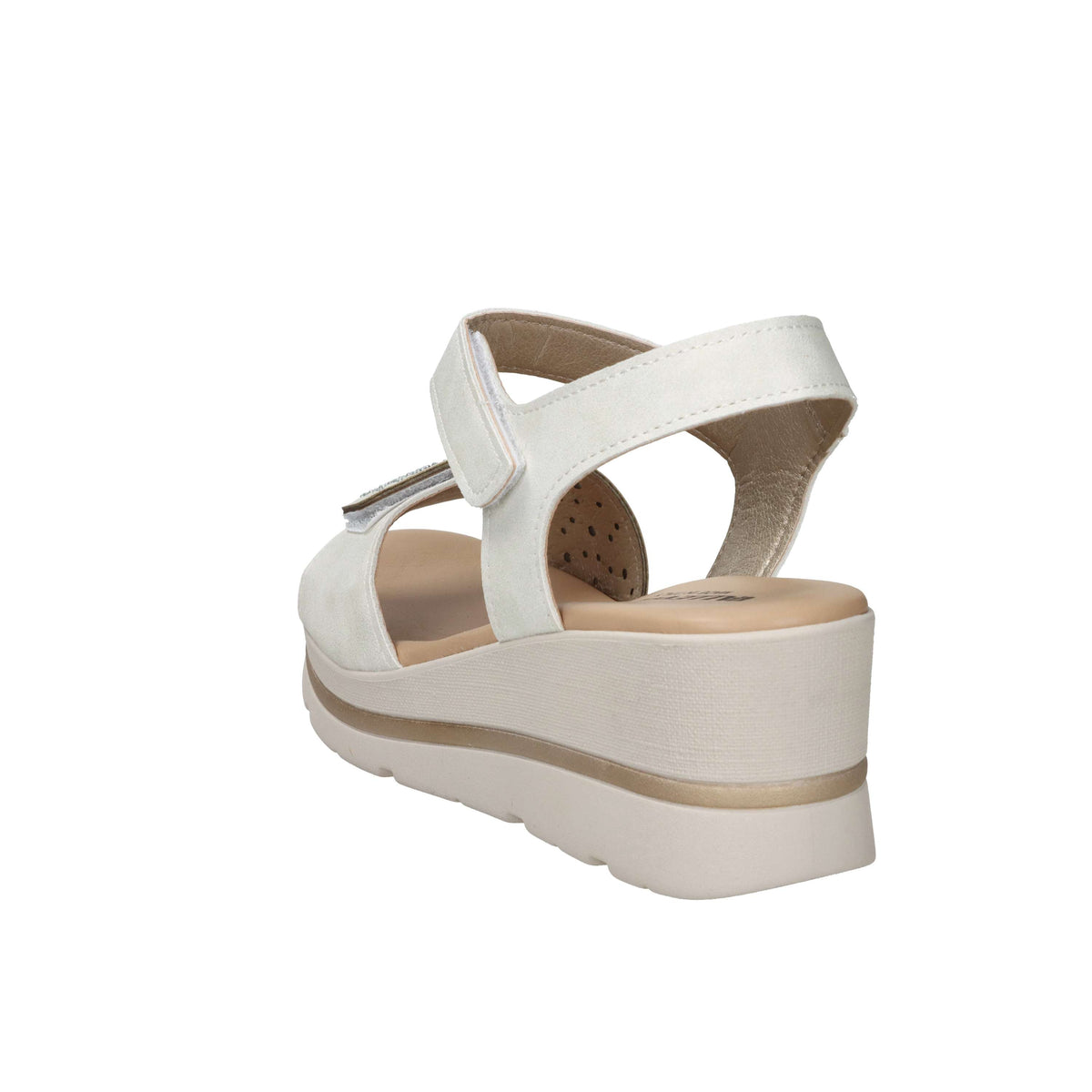 Valleverde Donna Sandalo con zeppa 55582 Avorio