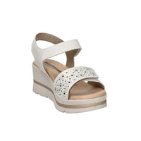 Valleverde Donna Sandalo con zeppa 55582 Avorio