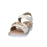 Valleverde Donna Sandalo con zeppa 55566 Avorio