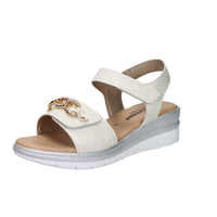 Valleverde Donna Sandalo con zeppa 55566 Avorio