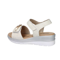 Valleverde Donna Sandalo con zeppa 55566 Avorio
