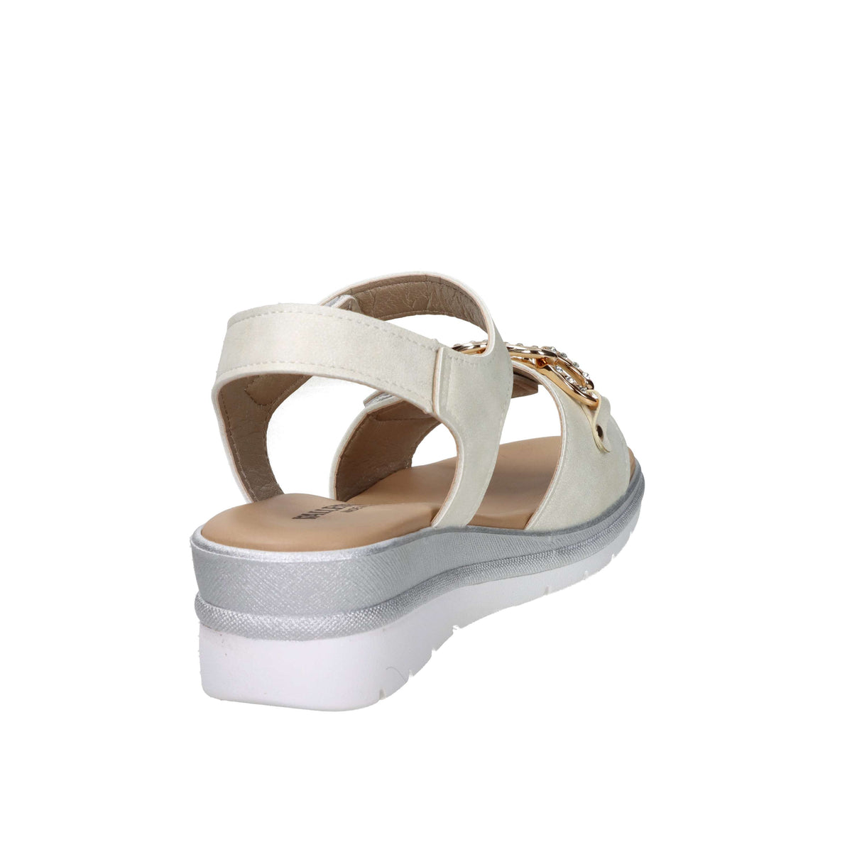 Valleverde Donna Sandalo con zeppa 55566 Avorio