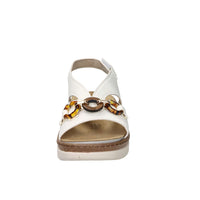 Valleverde Damen Sandale mit Keilabsatz 55622 Weiß