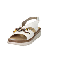 Valleverde Damen Sandale mit Keilabsatz 55622 Weiß