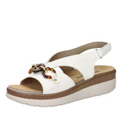 Valleverde Damen Sandale mit Keilabsatz 55622 Weiß