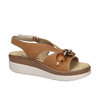 Valleverde Mujer Sandalia con cuña 55622 Cuero