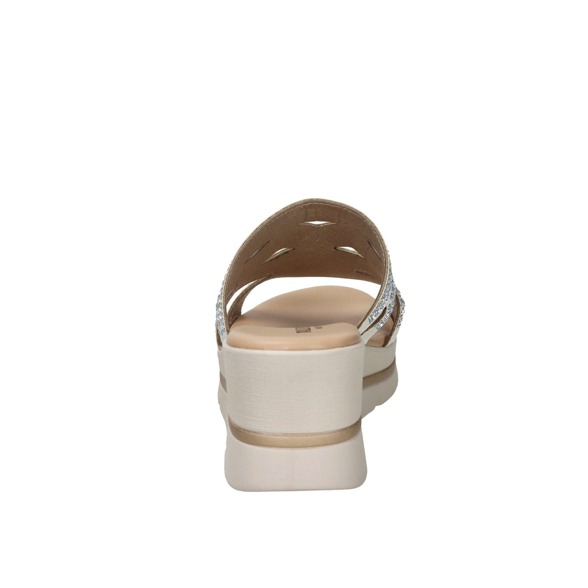 Valleverde Donna Ciabatta con zeppa 55583 Argento