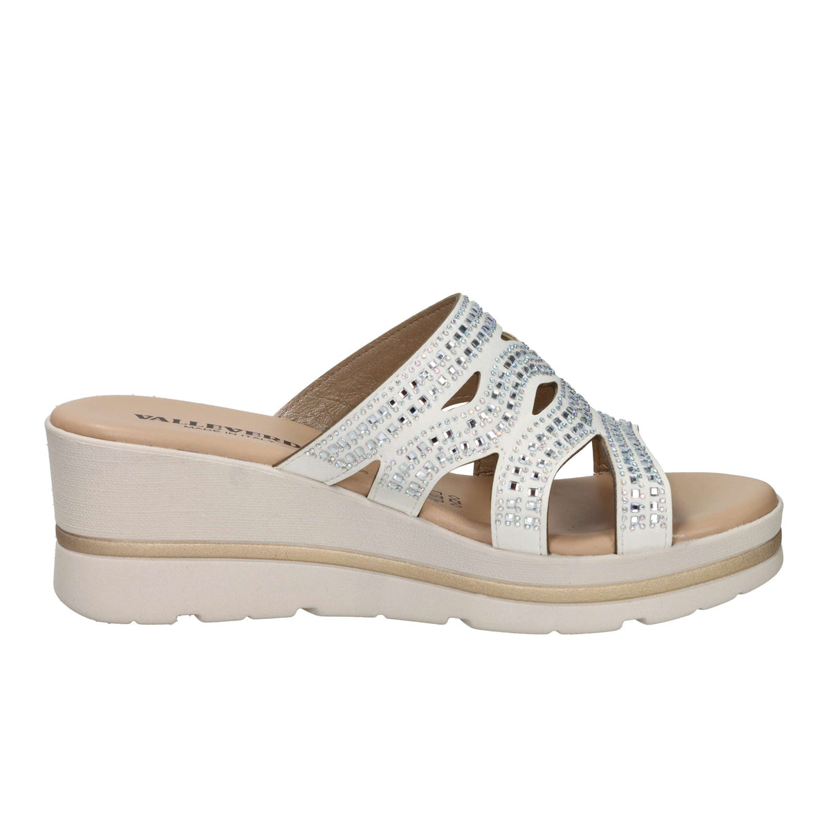 Valleverde Femme Mules compensées 55583 Argent