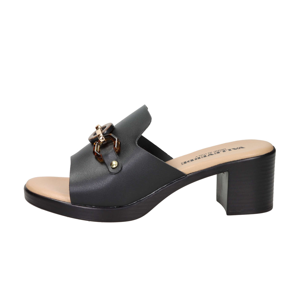 Valleverde Women Heel Slipper 55453 Black