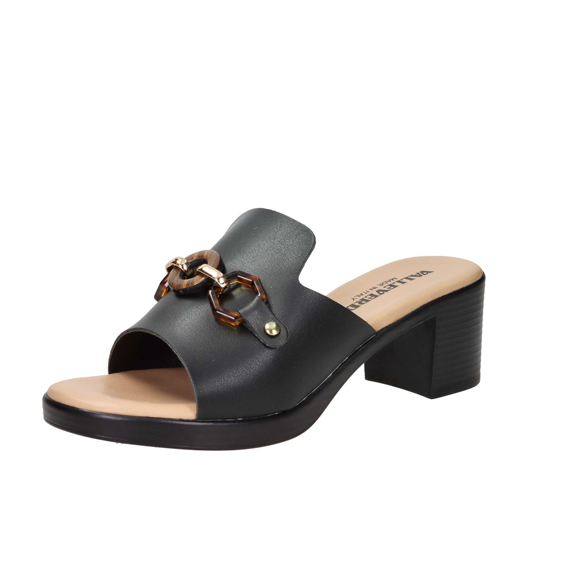 Valleverde Women Heel Slipper 55453 Black