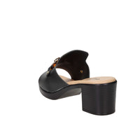 Valleverde Donna Ciabatta con tacco 55453 Nero