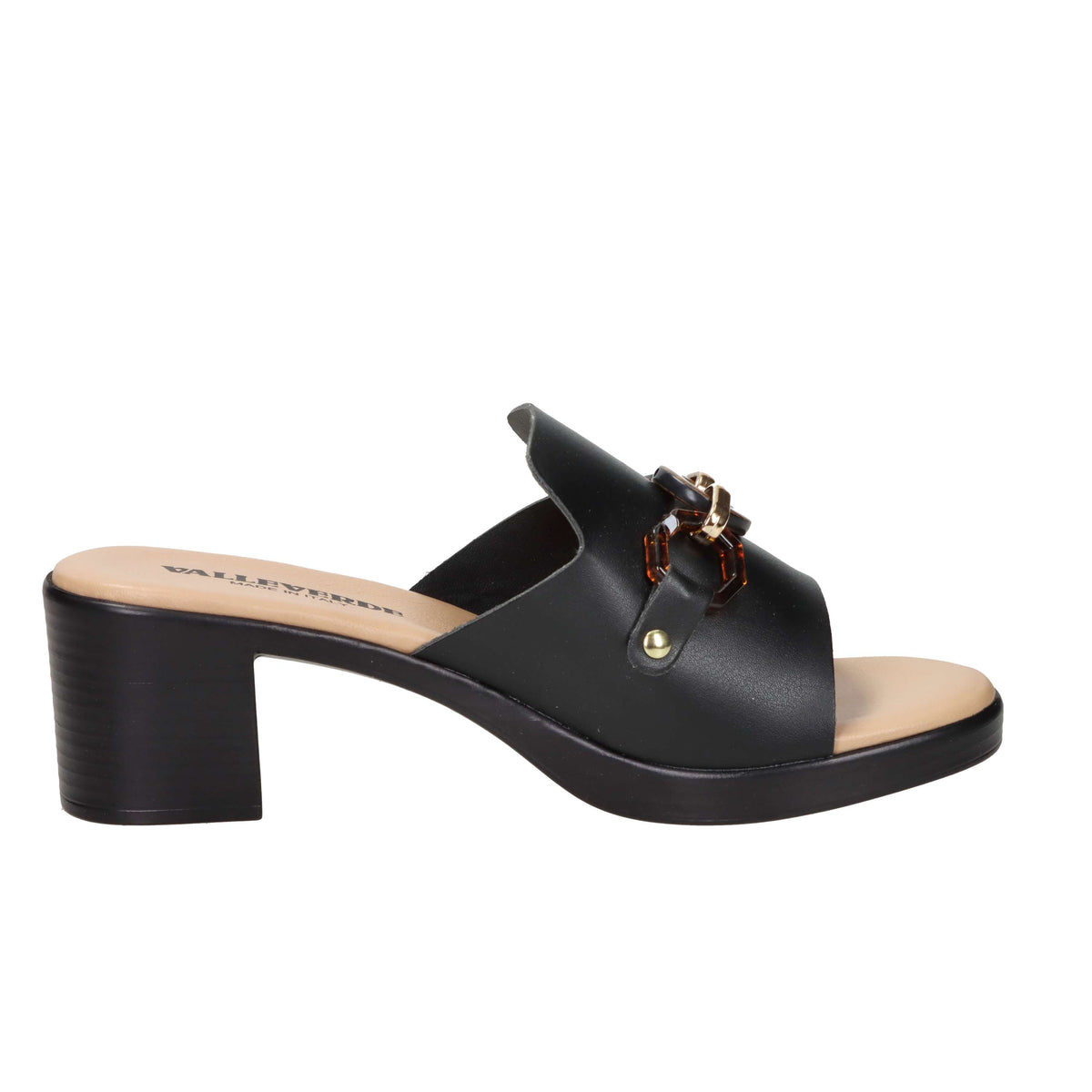Valleverde Women Heel Slipper 55453 Black