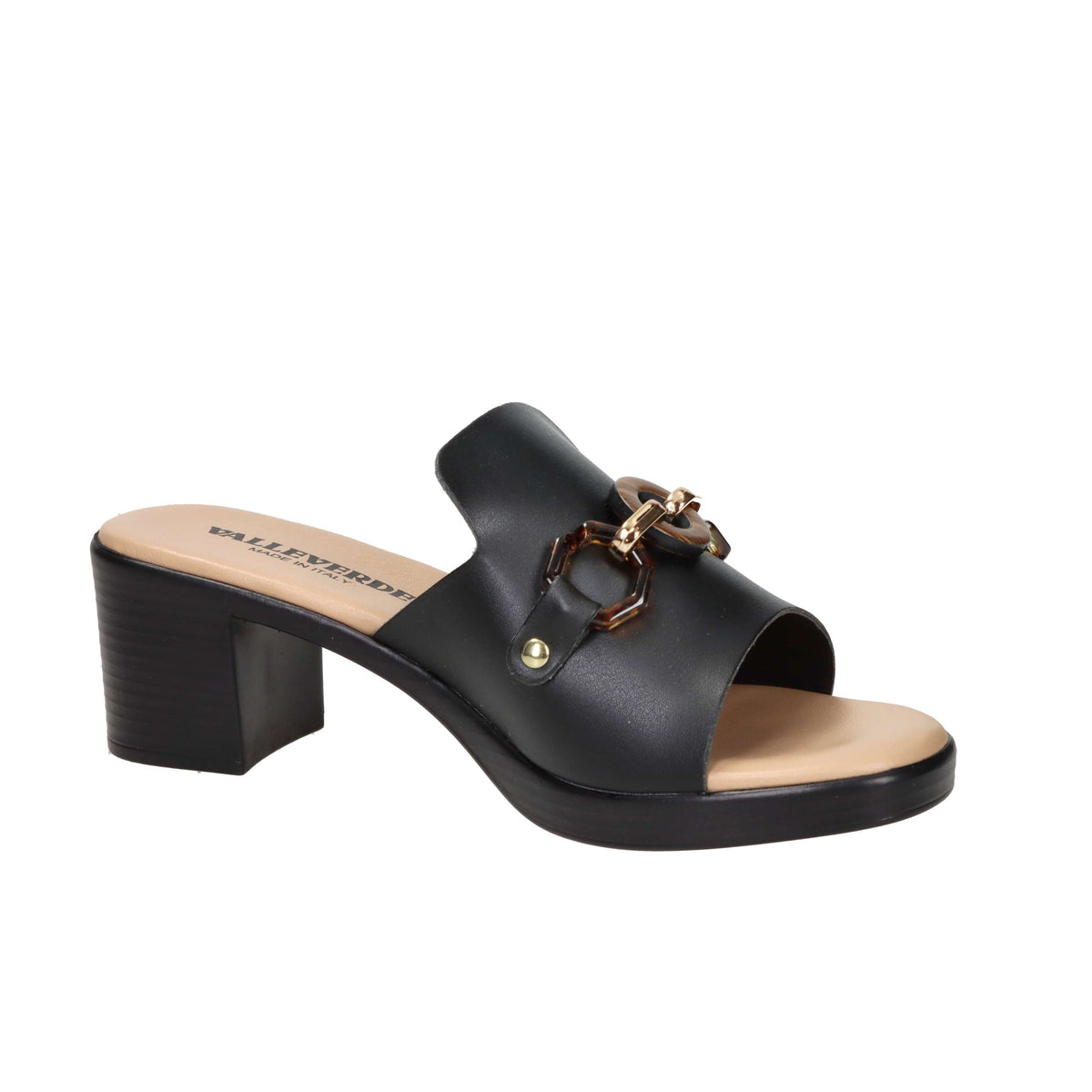Valleverde Women Heel Slipper 55453 Black