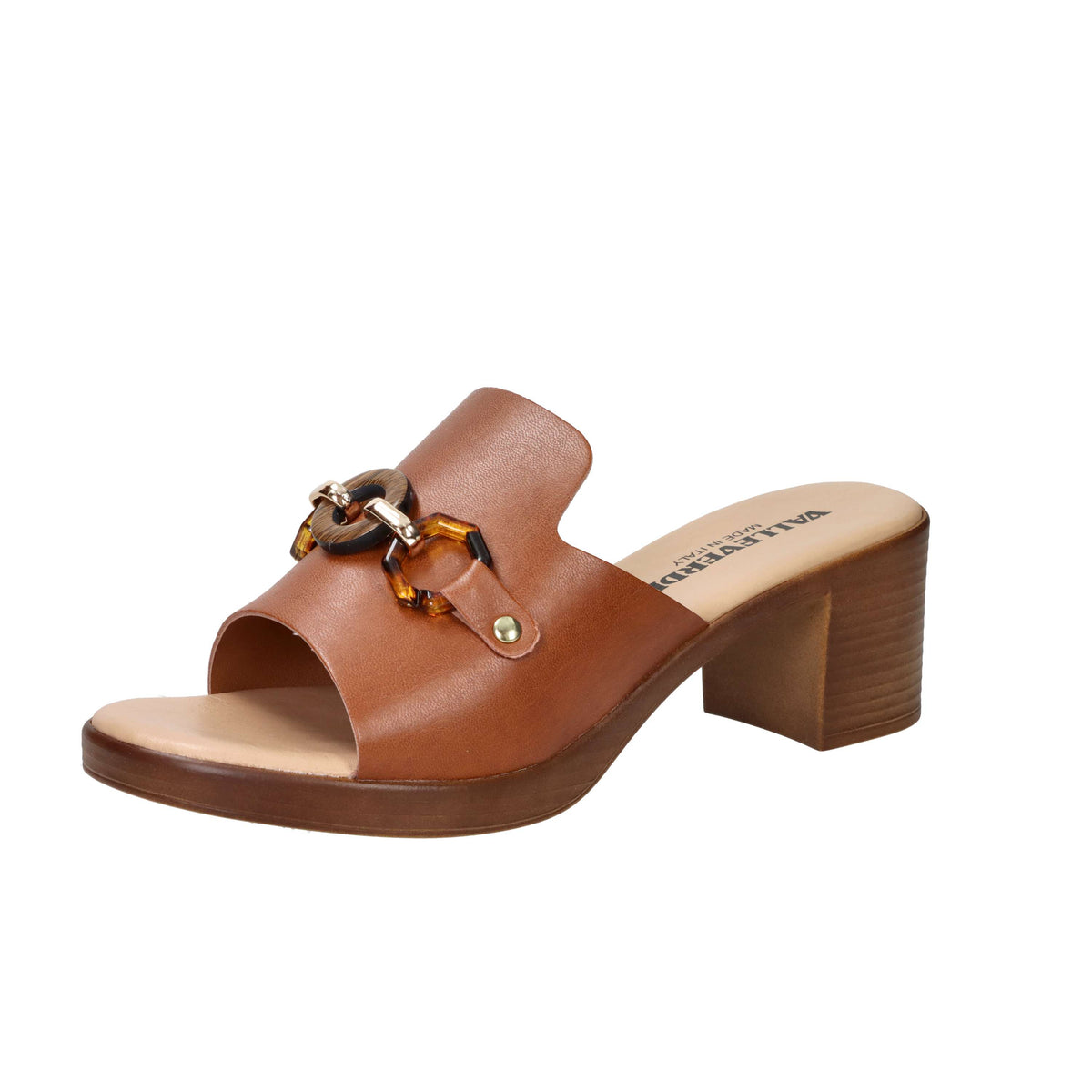 Valleverde Women Heeled Slipper 55443 Leather