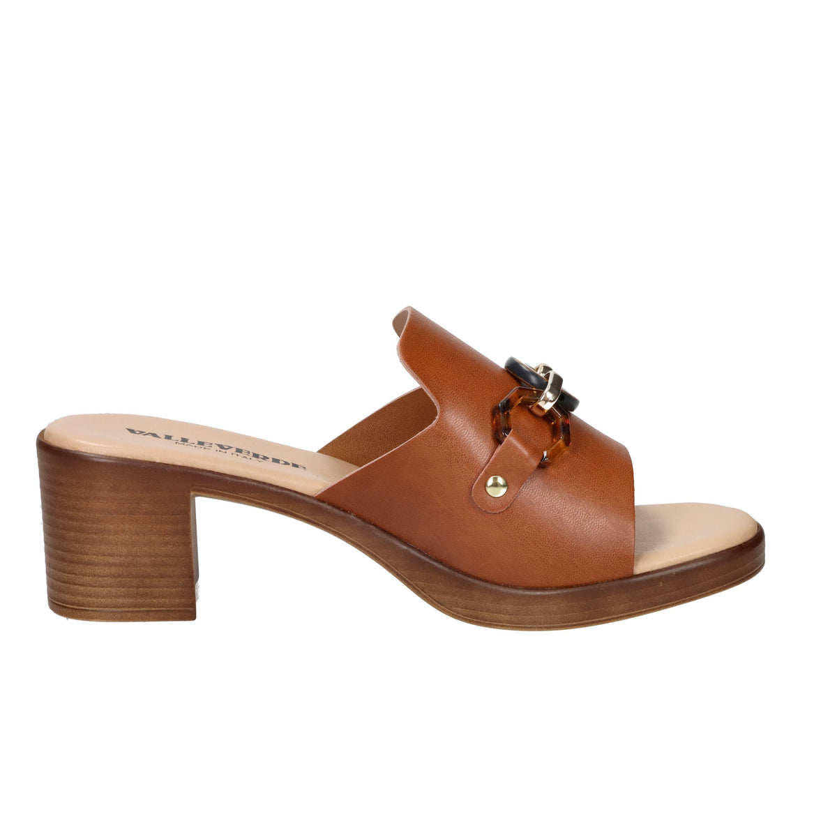 Valleverde Women Heeled Slipper 55443 Leather