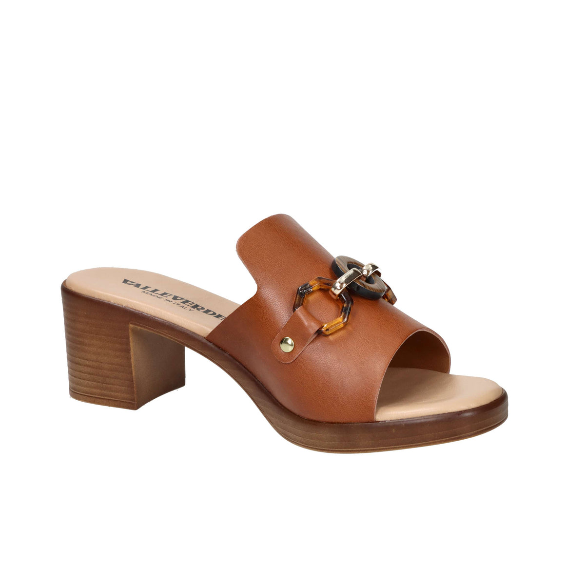 Valleverde Women Heeled Slipper 55443 Leather