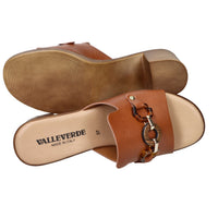Valleverde Women Heeled Slipper 55443 Leather