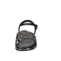 Valleverde Damen Flache Sandalen 32031 Schwarz