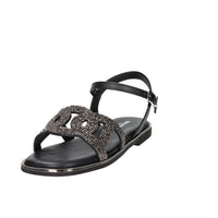 Valleverde Damen Flache Sandalen 32031 Schwarz