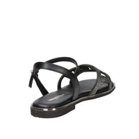 Valleverde Damen Flache Sandalen 32031 Schwarz