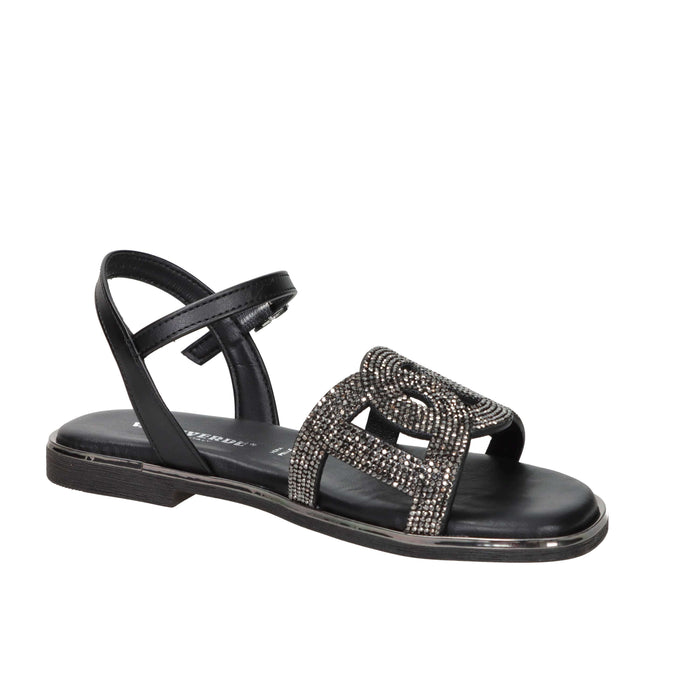 Valleverde Femme Sandale basse 32031 Noir