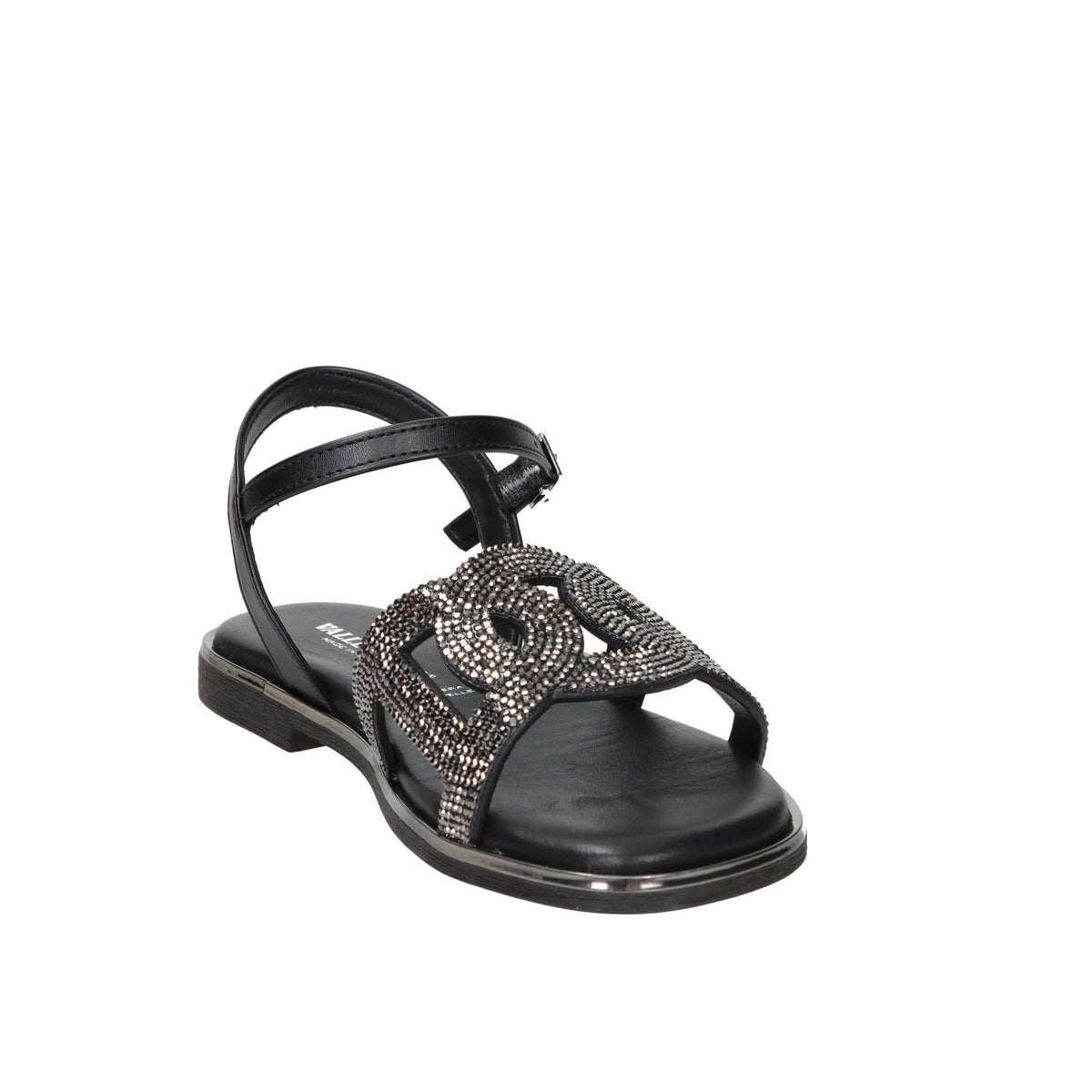 Valleverde Damen Flache Sandalen 32031 Schwarz