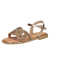 Valleverde Damen Flache Sandalen 32031 Bronze