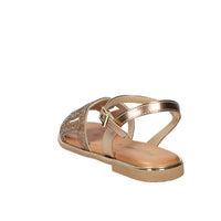 Valleverde Damen Flache Sandalen 32031 Bronze