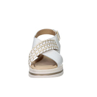 Valleverde Donna Sandalo con zeppa V32105 Bianco