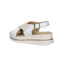 Valleverde Donna Sandalo con zeppa V32105 Bianco