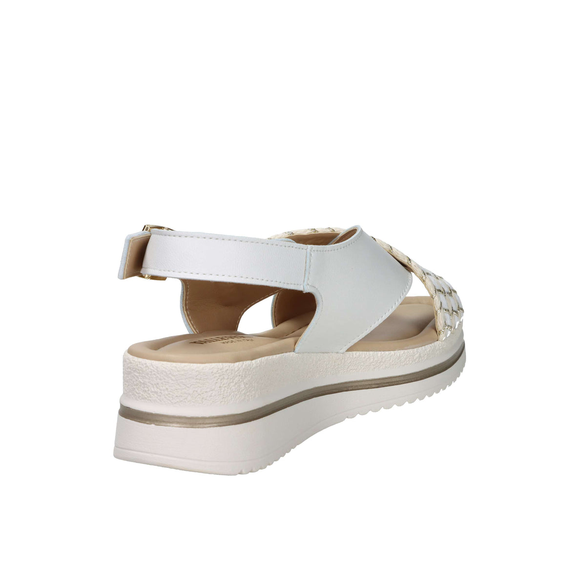 Valleverde Donna Sandalo con zeppa V32105 Bianco