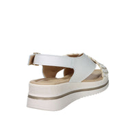 Valleverde Donna Sandalo con zeppa V32105 Bianco